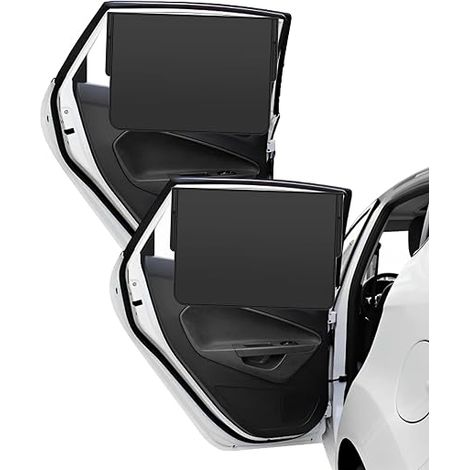Pare Soleil Voiture Pare Soleil Fenêtre de Voiture avec 3 Poches de Rangement Rideaux Fenêtres (Vitre arrière) (1/5)