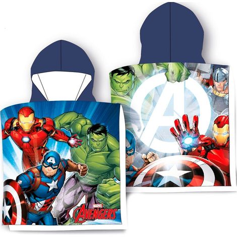 Poncho toalla Vengadores Avengers Marvel algodon