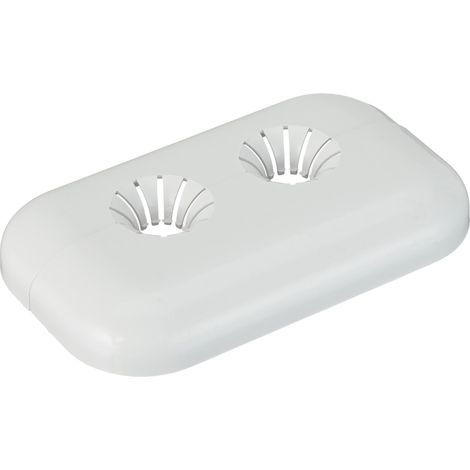 TIRINNANZI Rosone Apribile Due Pezzi Plastica Bianco Interasse 35mm - 432600PB (1/4)