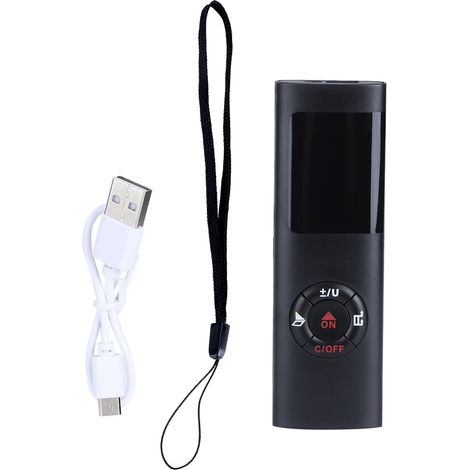 Télémètre Laser Numérique - Portée 40 M - Mesure de Distance Surface et Volume - Précision ±1 mm - Rechargeable USB - 20 Enregistrements (1/5)