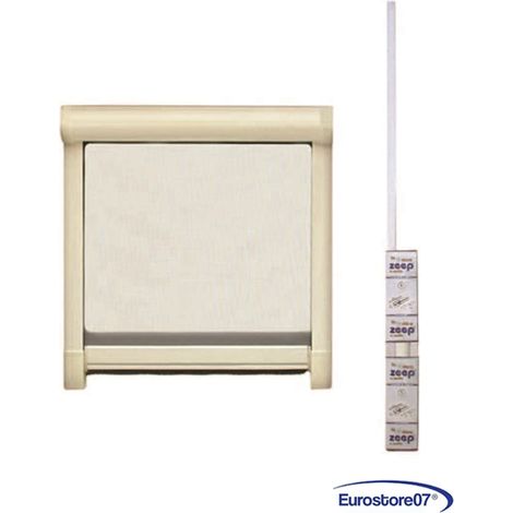 Zanzariera kit a molla frizionata telaio in alluminio colore bianco cm. 120x170h
