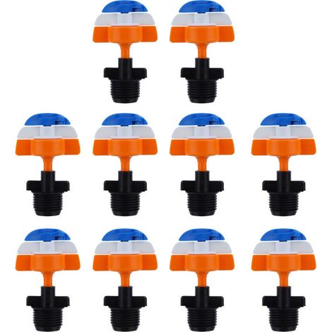 Bardusch - Lot de 10 arroseurs d'irrigation inversés G1/2" à 360° avec micro-buses pour jardin et pelouse (1/4)