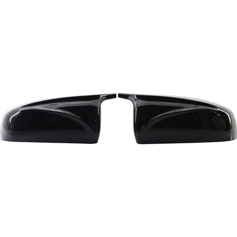 Cubiertas de espejo retrovisor izquierda y derecha de color negro brillante para BMW X5 E70 y X6 E71. (1/5)