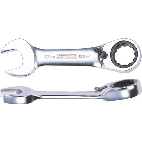 Kstools – Mini clé mixte à cliquet réversible 9 mm – 72 dents – Construction chrome pour espaces restreints – Outil mécanique performant (1/4)