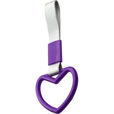 Ejoyous Auto-Warnringe, Handschlaufen, Warnring für die hintere Stoßstange, Auto-Handschlaufenring, herzförmiger Ring, Griff (LILA).