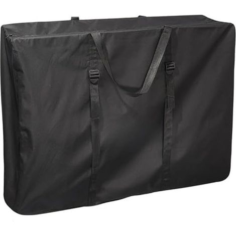 Grand sac de rangement pour chaise pliante d'extérieur avec fermeture éclair, sangles réglables et poignées d'épaule, housse de transport Oxford 210D pour camping, plage, chaises (1/5)