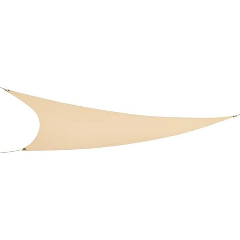 Vela Ombreggiante Triangolare 3,6x3,6 m Beige Idrorepellente da Esterno (1/4)