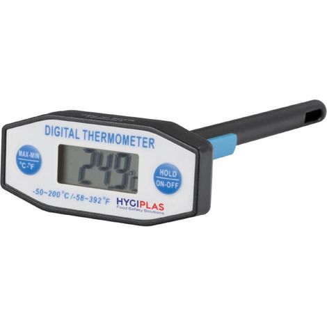 Thermomètre écran LCD et sonde - 50° à + 150 °C - Hygiplas (1/4)