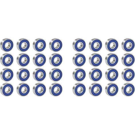 32 PièCes Professionnel sans Friction ABEC 9 Roues à roulettes de Planche à roulettes de Haute PréCision Portant des Roulements de Rechange en Acier (1/5)