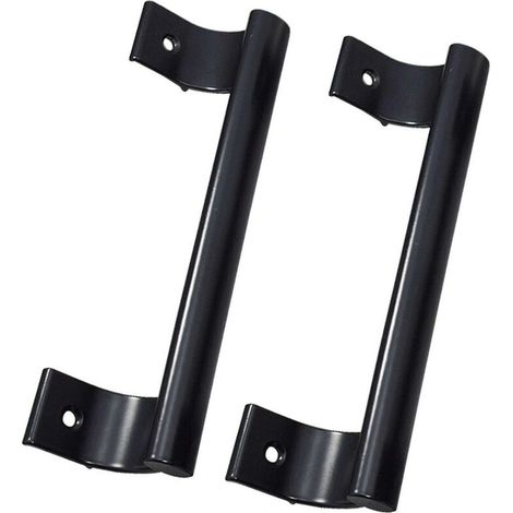 2 Stück/Set schwarze Schiebetürgriffe, einfach zu montieren, Garage, Scheune, Küche, moderne Aluminium-Vitrine Dr. (1/4)