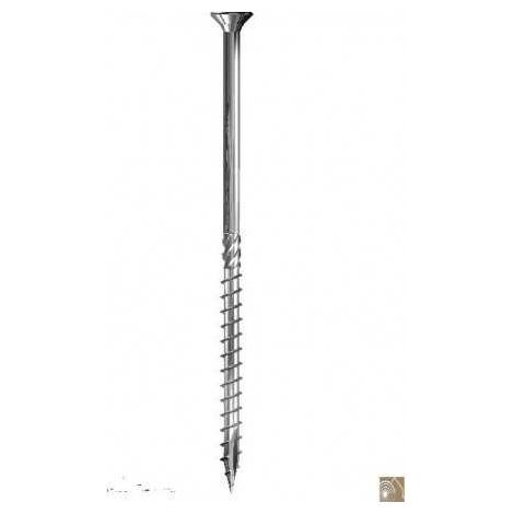 Sud Bois – Vis à bois de charpente pro – Acier zingué – Tête fraisée Torx – Boîte de 100 vis 6x100 – Vissage précis sans fendage