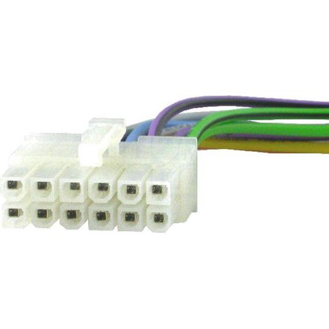 Cable Autoradio Pioneer 12PIN Fils nus - connecteur blanc