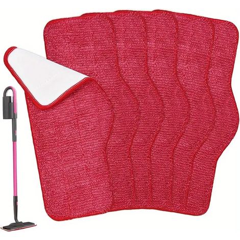 Geeignet für den Schenley Dampfmopp, waschbare und wiederverwendbare Mikrofaser-Ersatzpads für Dampfmopps (6 Stück).