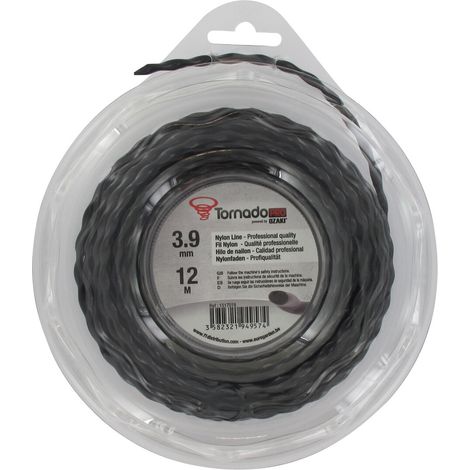 Bl铆ster hilo nailon helical copolym猫re VORTEX - 3.90mm x 12.2m - aire tama帽o - Fabrication am茅ricaine