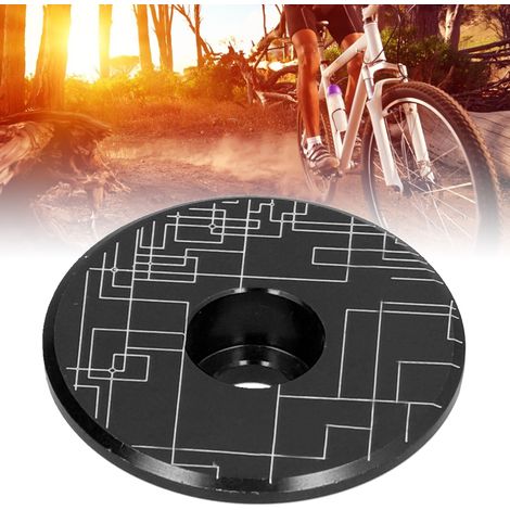 Capot supérieur de direction en alliage d'aluminium pour vélo de montagne et vélo de route, noir (1/5)