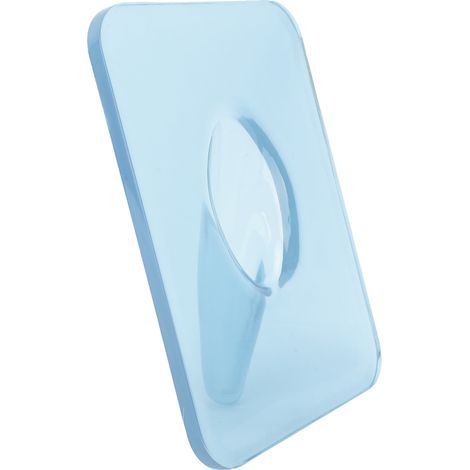 Vase photo rectangulaire en acrylique transparent avec cadre à fleurs, idéal pour la table à manger ou le bureau (bleu).