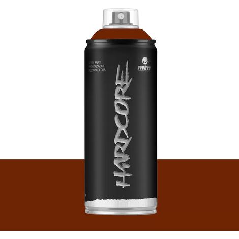Bombe de peinture aérosol MTN Hardcore Rouge oxyde (RV-18) 0,4 L (1/2)
