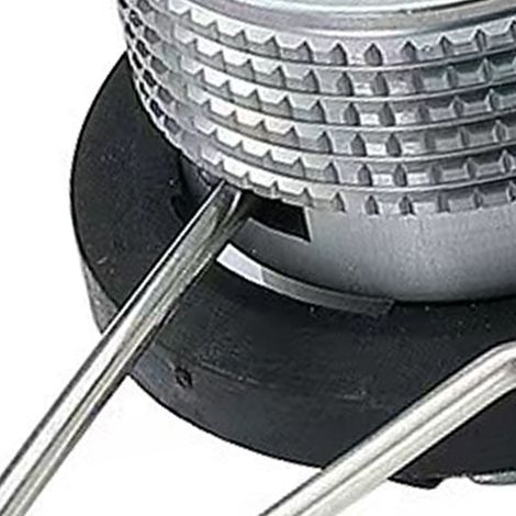 Adaptateur pour réchaud de camping à cassette, étanche, pour pique-nique, camping et barbecue en plein air, compatible avec les grandes bouteilles de gaz Z10, avec support. (1/5)