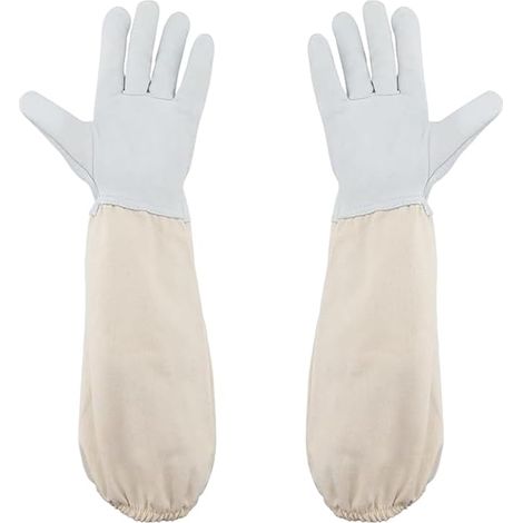 Imkerhandschuhe aus Ziegenleder mit Stachelschutz und belüfteten Ärmeln für alle Erfahrungsstufen