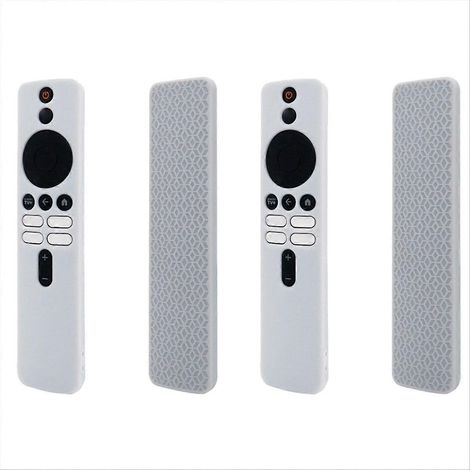 Compatible con Xiaomi TV Box 4K de 2.ª generación. Funda protectora de silicona para mando a distancia Xiaomi (blanca).