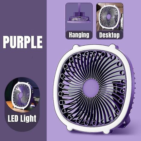 Ventilateur sur pied, ventilateur de bureau portable, ventilateur de camping rechargeable, refroidisseur multifonction (1/5)