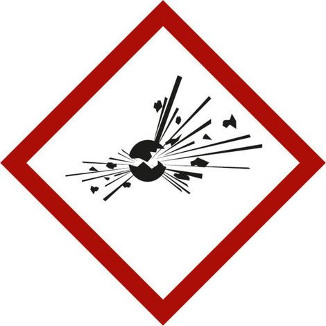 HOFFMANN Symbole pour les substances dangereuses Bombe en explosion, Type: 03037