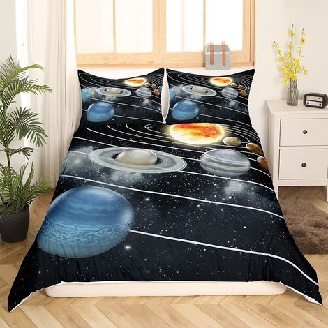 Enfants Garçons Ensemble de Literie Gamepad Imprimer Housse de Couette Bleu Jeu Thème Literie Jeu Vidéo Action Boutons 200x200cm Doux Microfibre pour Les Adolescents - 200x200cm (1/5)