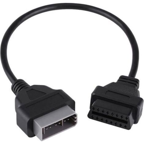 Câble adaptateur - ZOR - 14 broches vers 16 broches - Compatibilité Nissan - Longueur 40 cm - Noir (1/4)