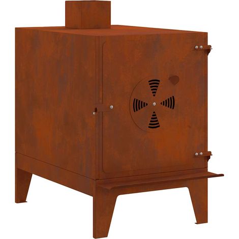 Maison Exclusive - Stufa da Campeggio 35x50x60 cm in Acciaio Corten (1/5)