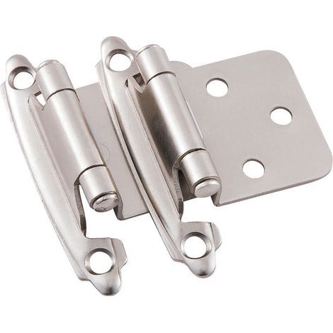 Porte Charnière à Fermeture Automatique Matériau en Acier Laminé à Froid Paum Ressort avec Amortisseur pour Porte Placard Armoire à Chaussures Bibliothèque Cave à Vin,2pcs (1/4)