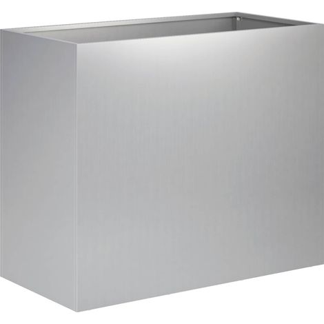 Maison Exclusive - Vaso da giardino Argento 60 x 30 x 50 cm Acciaio zincato (1/5)