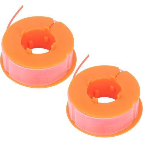 TONYSA 2pcs Ligne de Bobine de Débroussailleuse, Ligne de Bobine de Tondeuse à Gazon Remplacement D'accessoires de Tondeuse en Nylon Adaptés pour Bosch Art 30 Art 30FA(Orange) (1/5)