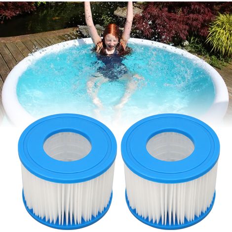 2 unités/vente de cadre de support gonflable pour piscine pour enfants, cartouche de pompe de filtration, remplacement pour Bestway VI. (1/5)