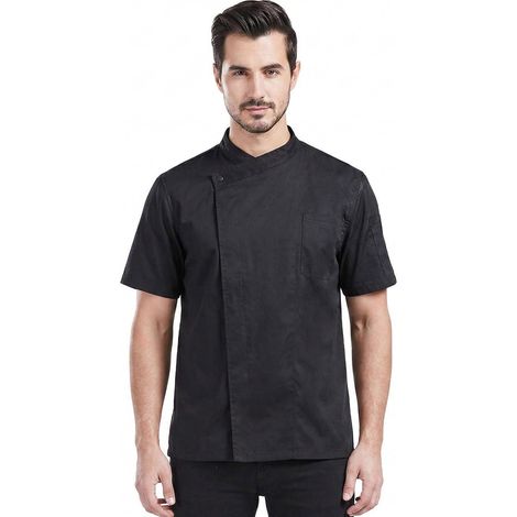 Veste de Cuisine Homme Respirant Veste de Chef Manches Courte (1/5)