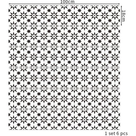 Autocollant Rehausseur Escalier - PVC Impermeable - Pour Decoration Escalier Mur Carrelage Verre - 6 Pieces (1/5)