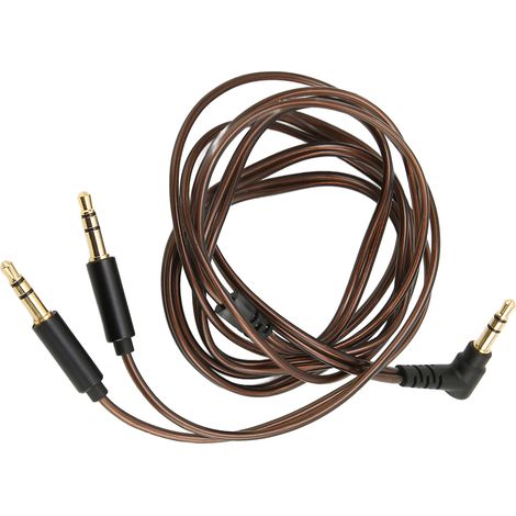 Câble de mise à niveau pour casque audio Hifiman Sundara, Arya et Ananda, avec connecteur jack 3,5 mm vers double jack 3,5 mm mâle et noyau OFC (1/5)