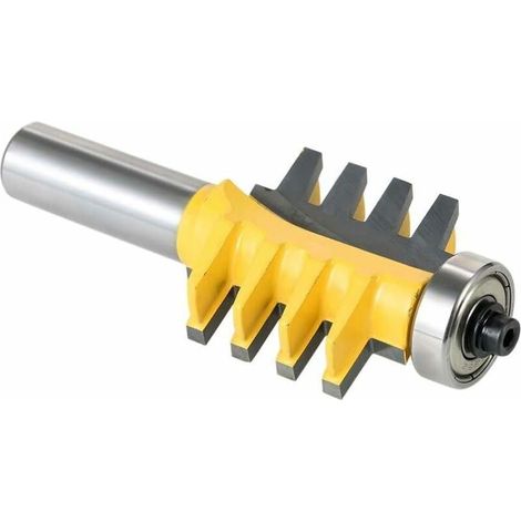 Fraise à tenon à dents biseautées à tige de 8 mm, machine à graver, fraise, outils de travail du bois, convient pour machine de découpe, machine suspendue, machine de gravure, convient pour salle d'ou (1/3)