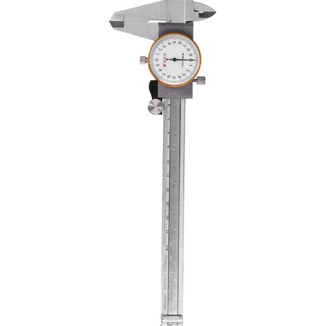 0‑150mm Dial Caliper Stainless Steel Shockproof Vernier Measuring Gauge 0.02mm Resolution