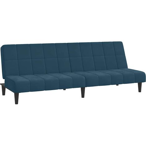 Canapé  Sofa-lit à 2 places Bleu Velours (1/5)