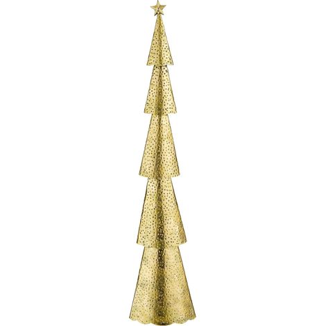 House of Seasons Sapin de Noël décoratif Or H89.5xl10xL19cm (1/4)