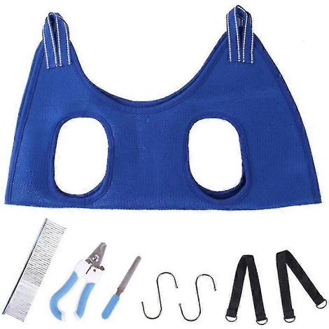 Filet de contention hygiénique pour animaux de compagnie à usage canin, pour faciliter le bain, le toilettage et le brossage à domicile.-AquaForge (1/5)