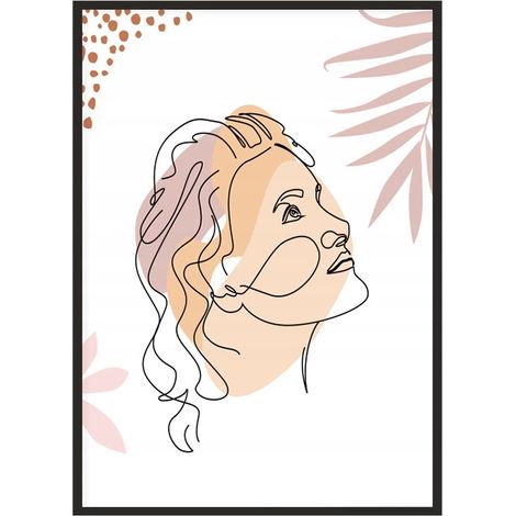 BILDPOSTER IM RAHMEN 33x43 cm Line Art Ona P1864 (1/4)