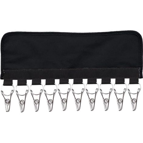 Porte-casquettes, organiseur mural pour casquettes, cintre pour casquettes, support de rangement pour casquettes de baseball, pour chapeaux, foulards, 10 clips (noir) (1/4)