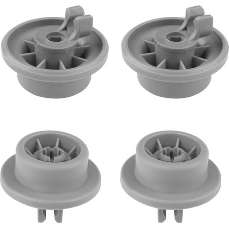 Set mit 4 Rollen für den unteren Korb der Spülmaschine, universelle Rollen für die Spülmaschine, kompatibel mit Bosch, Siemens und Neff, Ersatzrollen für den grauen Geschirrspülkorb, Ersatzteil (1/5)