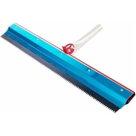 Raclette Crantée Acier Inoxydable Grattoir Ciment Époxy Revêtement Peinture Sol Auto-Nivelant Râteau Construction (1/4)