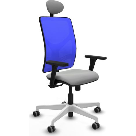 Sedia da ufficio piqueras y crespo Motilla grigio chiaro base bianca (1/2)