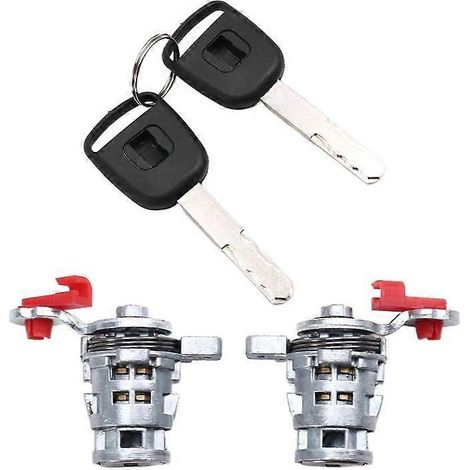 Ensemble de barillet de serrure de porte de voiture avec clés, cylindre de serrure de porte de voiture 72145-S73-003 72146-S73-003 pour 2002-2005