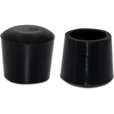 16PCS Bouchons Jambe Chaise Silicone Noir 25mm, Antidérapant réduction bruit (1/5)