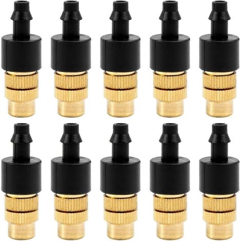 10 pcs Adjustable Misting Nozzle for Gardening Sprinkler Sprayer