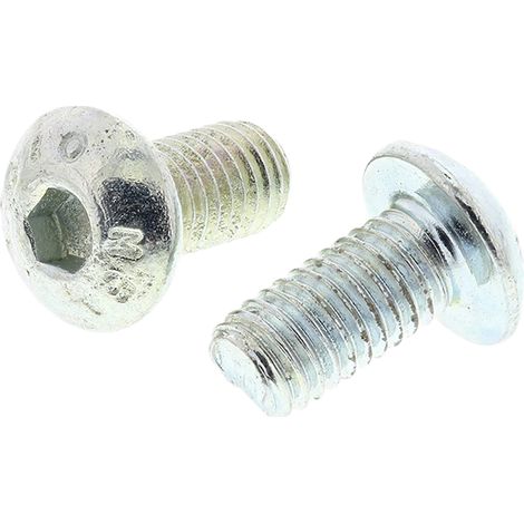 Vis à six pans creux, M5 x 10mm, tête Vis bombée à tête creuse hexagonale, en Acier ( Prix pour Boîte de 50 )